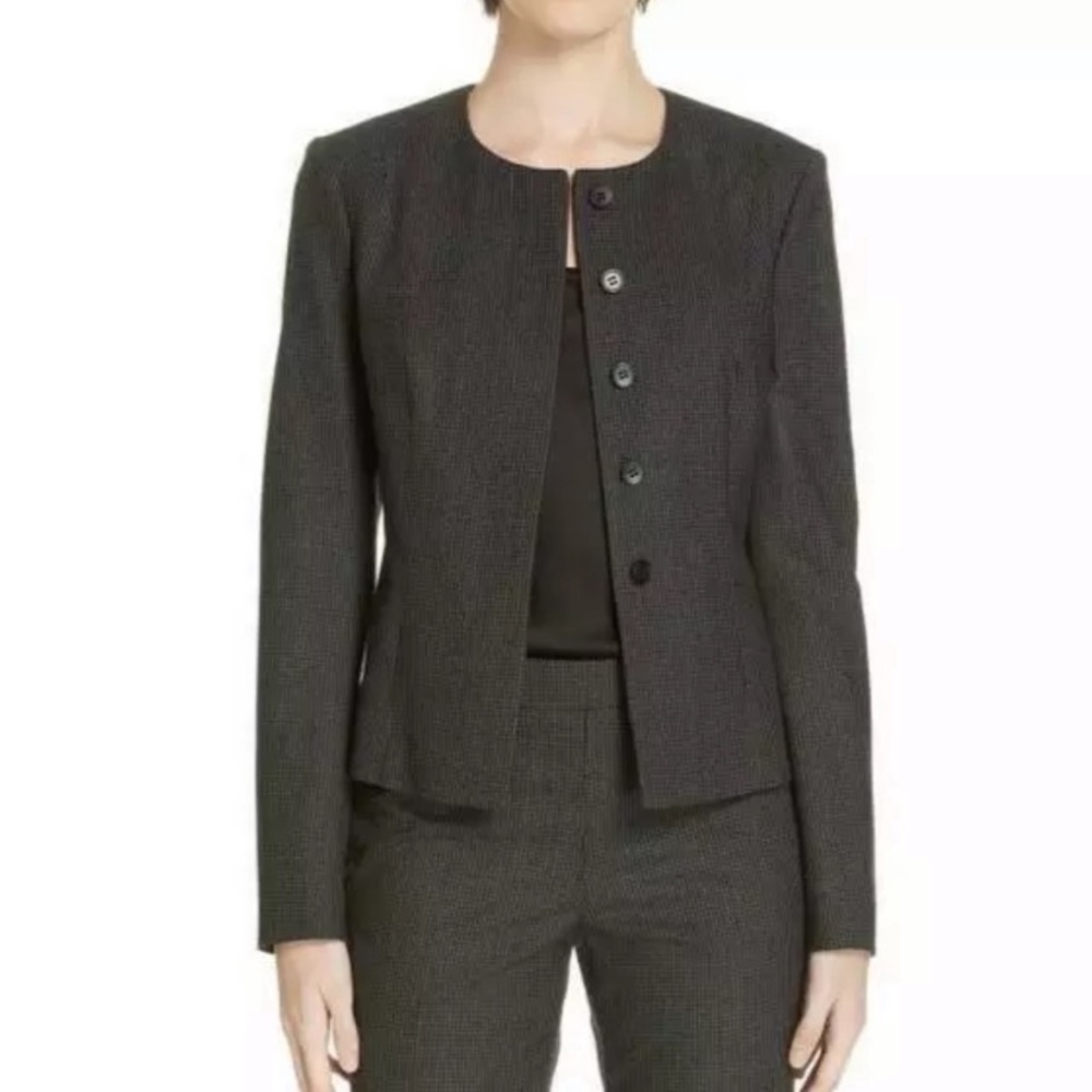 HUGO BOSS Javilla Blazer, HEATHER GREY JAVILLA WOOL BLAZER JACKET 14